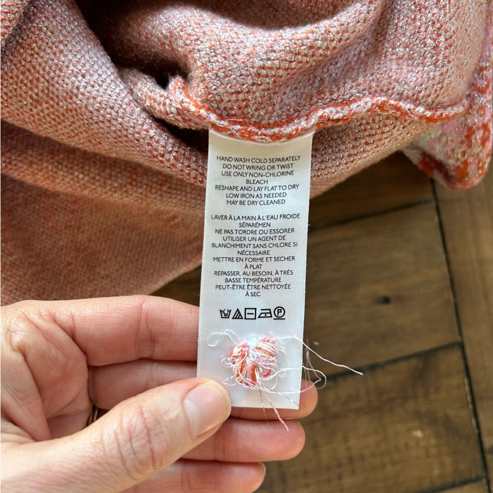 Anthropologie Beatriz Mock Neck Lurex Edition Sweater S - Picture 12 of 13